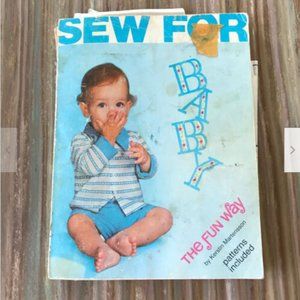 1979 Sew for Baby Fun Way Kwik Sew's Sewing Pattern Book by Kerstin Martensson